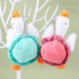 1PCS Cute Turtle Big White Goose Plush Toy Pendant Soft Stuffed Doll Keychain