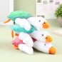1PCS Cute Turtle Big White Goose Plush Toy Pendant Soft Stuffed Doll Keychain