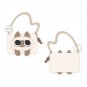 Original Lovely Siamese Cat Plush Backpack Big Eyes Kit Crossboy Bag Cute Animal