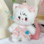 Lovely Mikko Plush Doll Cute Cat Stuffed Animal Kawaii Dress Up Toy Soft Fuzzy Sleep Pillow