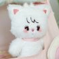 Lovely Mikko Plush Doll Cute Cat Stuffed Animal Kawaii Dress Up Toy Soft Fuzzy Sleep Pillow