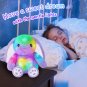38cm Purple Luminous Glowing Plush Toy Rabbit LED Light Pillows Sleeping Toys Stuffed Animals