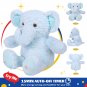 Cute Kawaii Elephant LED Light Musical Stuffed Animals Toy Birthday Gift Cotton Glowing Plush Toys