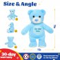 35cm Recordable Luminous Cotton Plush Toys with LED Light Musical Pink Bear Doll