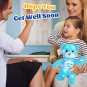 35cm Recordable Luminous Cotton Plush Toys with LED Light Musical Pink Bear Doll