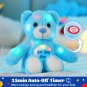 35cm Recordable Luminous Cotton Plush Toys with LED Light Musical Pink Bear Doll