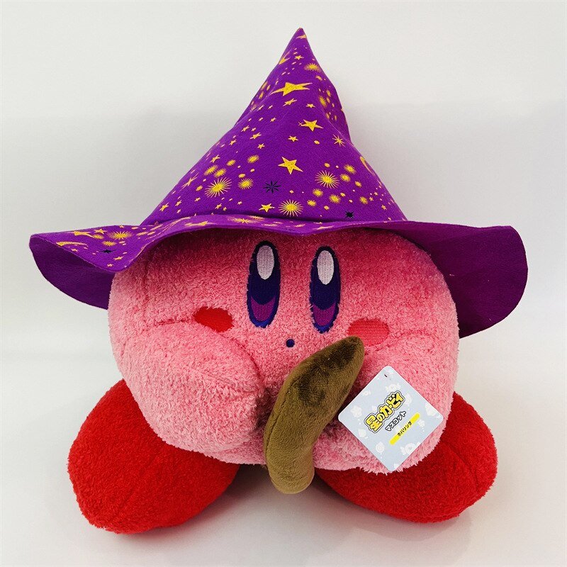 Anime Game Magic Wizard Kirby Plush Toy Doll Pillow Kawaii Japanese Sofa Stuffed Dolls Room