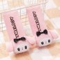 Sanrio My Melody Plush Car Headrest Pink Sweet Seat Belt Cover Kawaii Car Throw Pillow