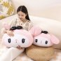 Sanrio My Melody Plush Car Headrest Pink Sweet Seat Belt Cover Kawaii Car Throw Pillow