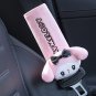 Sanrio My Melody Plush Car Headrest Pink Sweet Seat Belt Cover Kawaii Car Throw Pillow
