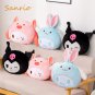 Sanrio My Melody Kuromi Cinnamoroll Car Backrest Cartoon Plush Sofa Pillow Cute