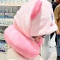 Sanrio Kuromi Cartoon Plush U Shaped Pillow Kirby Aircraft Sleeper Pillow Kawaii Plush