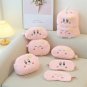 Kirby Cute Plush Shading Eye Mask Kawaii Pen Bag Soft Fashionable Makeup Bag