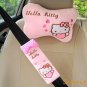 Sanrio Hello Kitty My Melody Cartoon Car Headrest Kawaii Plush Neck Pillow Fangle Cute Seat Belt