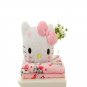 Kawaii Hello Kitty Rose Velvet Plush Melody Cushion Blanket Plushie Toy Soft Pillow
