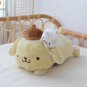 Sanrio Kawaii Cartoon Pompompurin Cute Plush Doll Car Tissue Box Plush Pillow