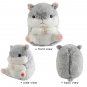 Mini Glowing Musical Doll Hamster LED Light-up Plush Toys KIds Birthday Gift Soft Cute