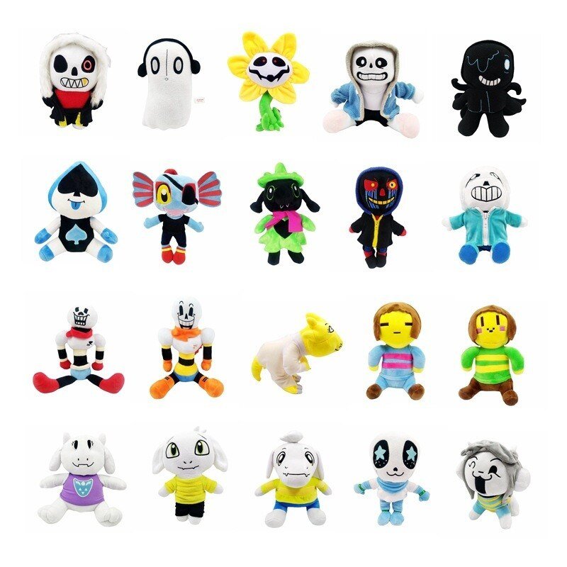 Undertale Plush Toys Cartoon Sans Plush Dolls Frisk Chara Stuffed Soft Zombie Toys