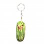 Funny Watermelon Strips Plush Keychain Creative Fruit Doll Keyring Backpack Bag