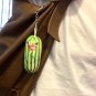 Funny Watermelon Strips Plush Keychain Creative Fruit Doll Keyring Backpack Bag
