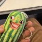 Funny Watermelon Strips Plush Keychain Creative Fruit Doll Keyring Backpack Bag