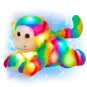 Rainbow Monkey Plush Toys for Girls Bed Musical Cotton Cute Monkey Stuffed Animals Toy