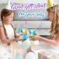 42cm Plush Toys Rainbow Elephant with LED Light Musical Stuffed Animals Cotton Doll Cute