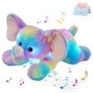 42cm Plush Toys Rainbow Elephant with LED Light Musical Stuffed Animals Cotton Doll Cute 42cm Plush Toys Rainbow Elephant with LED Light Musical Stuffed Animals Cotton Doll Cute