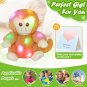 35cm Monkey Musical Plush Toys Animals Throw Pillows with LED Light Luminous Knitted Boy