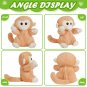 35cm Monkey Musical Plush Toys Animals Throw Pillows with LED Light Luminous Knitted Boy
