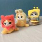 Kawaii Mofusand Anime Plush Shark Cat Stuffed Cosplay Bee Soft Plush Keychain Dolls Toys