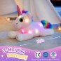 Colorful LED Light Unicorn Doll Plush Toys Soft Cute Throw Pillows Birthday Gift Stuffed Animals