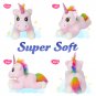 Colorful LED Light Unicorn Doll Plush Toys Soft Cute Throw Pillows Birthday Gift Stuffed Animals