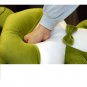 50CM Cute Sleeping Frog Plush Toy Throw Pillow Playful Green Bow Squinting Eye Bed
