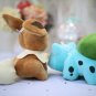 12Pcs/Lot Pokemon 20cm Squirtle Bulbasaur Charmander Jigglypuff Eevee Plush Doll Keychain