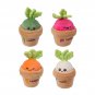 Carrot Plush Toy Keyrings Soft Pulling Radish Doll Toy Stuffed for Room Home