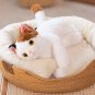 50cm Kawaii Cat Doll Plush Animal Toy Fluffy Grey White Brown Kitten