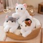 50cm Kawaii Cat Doll Plush Animal Toy Fluffy Grey White Brown Kitten