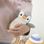 21cm Cute Plush Penguin Toy Stuffed Animal Soft Doll Home Room Decor Grey Pink Fat