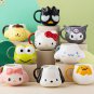 Sanrio Kawaii Hello Kitty Mug Cartoon Gudetama 400ML Ceramic Embossed Water Cup