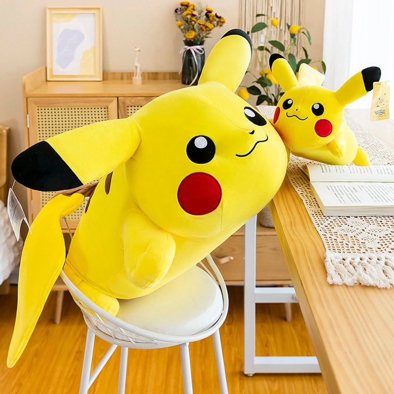 Pokemon Large Pikachu Plush Doll Creeping Sleeping Pillow Stuffed Toy