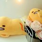 New Sanrio Gudetama Plush Toy Doll Car Headrest Anime Cute Lazy Egg Yolk Brother Doll