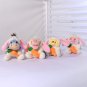 15cm Disney Anime Pendent Winnie Pigger Tigger Kawaii Carrot Plush Dolls Keyring Girl