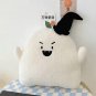 Soft Red Heart Smile Ghost Throw Pillow Plush Toy Stuffed Evil Magic Hat
