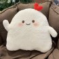 Soft Red Heart Smile Ghost Throw Pillow Plush Toy Stuffed Evil Magic Hat