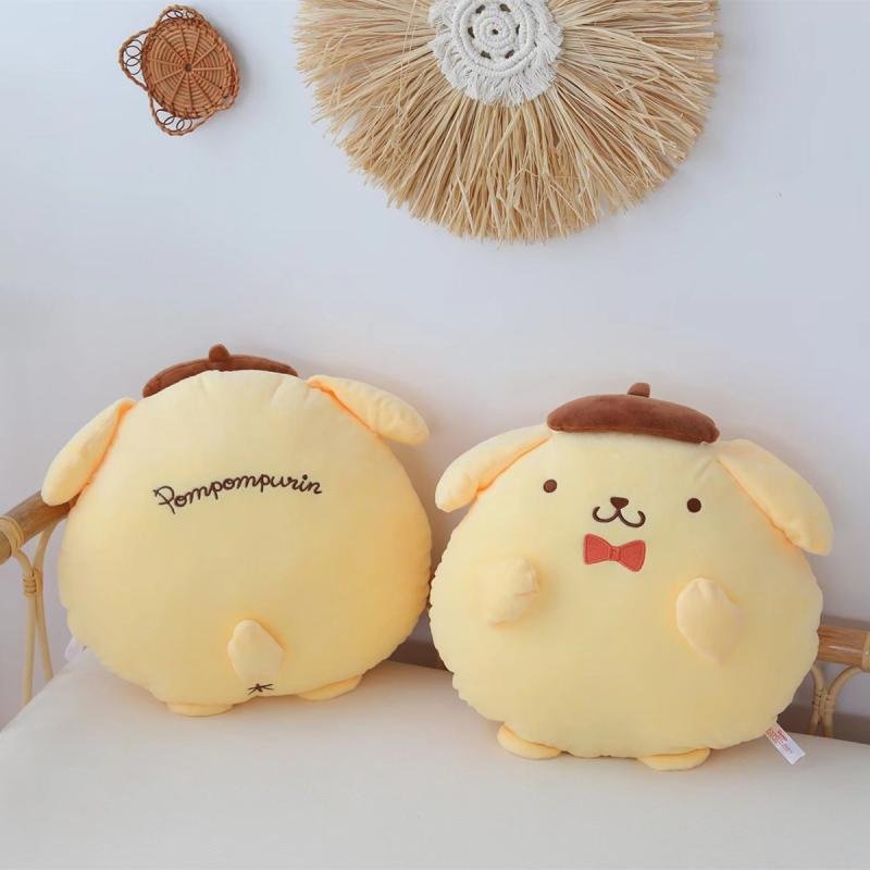 Sanrio Pom Purin Stuffed Plush Toys Dolls Soft Cushion Pillow Cartoon Kawaii Pom Purin Plush Doll