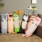 120cm 3D Douple Printing Plush Long Pillow Soft Shar Pei Elephant Pig Crocodile