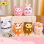 AIXINI 10 Style Strawberry White Cat Squishy Plush Pillow Kawaii Stuffed Panda Pig Animals