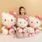 SANRIO Big Size Cute Hello Kitty Plush Kawaii Plushie Doll Fluffy Kt Cat Stuffed Animal