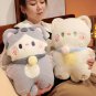 40cm Kawaii 3 Colors Cartoon Cat Plush Toys Soft Stuffed Animal Doll Kitten Toys Huggable Pillow
